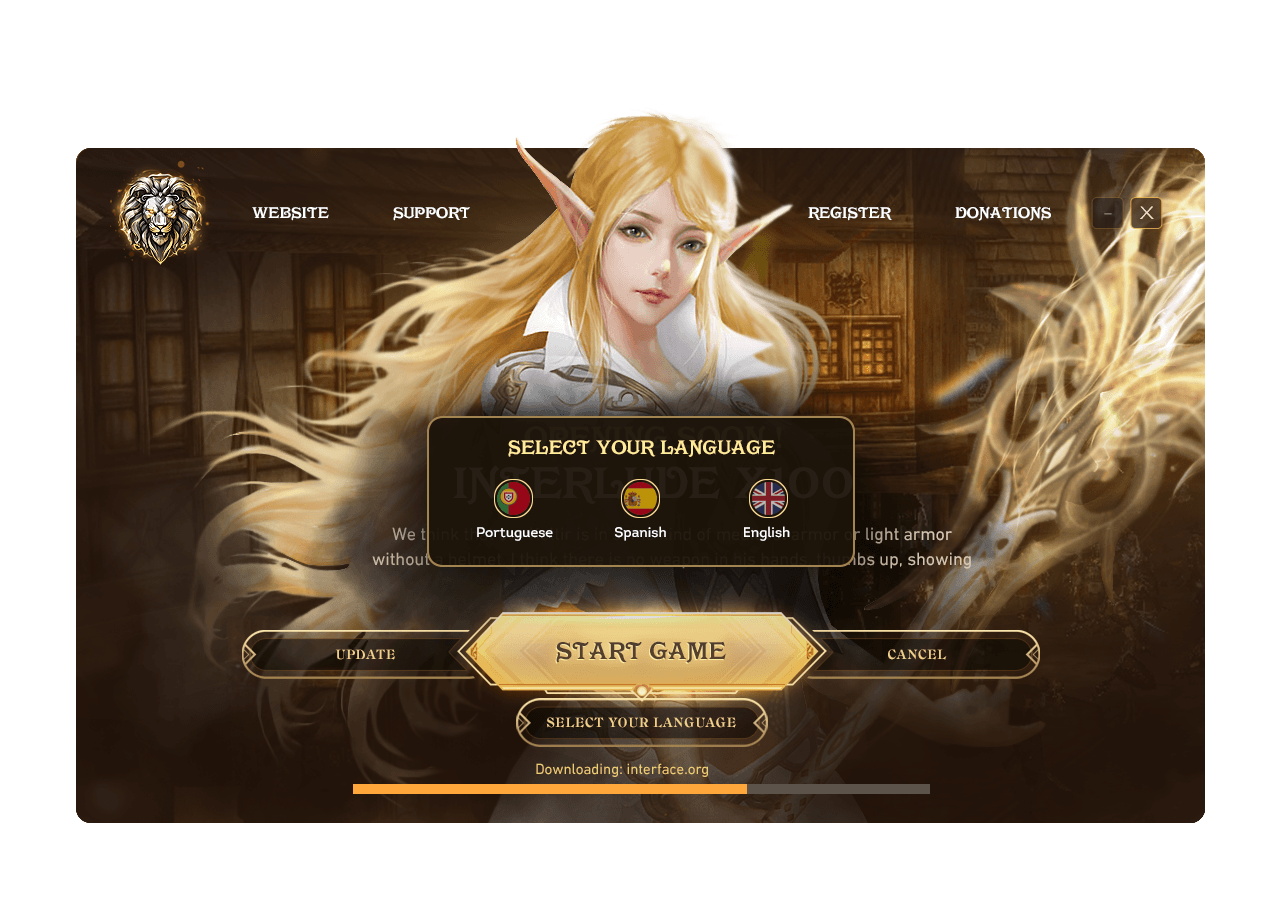 Landing page creation for Lineage 2 game project · 19 — экран 5