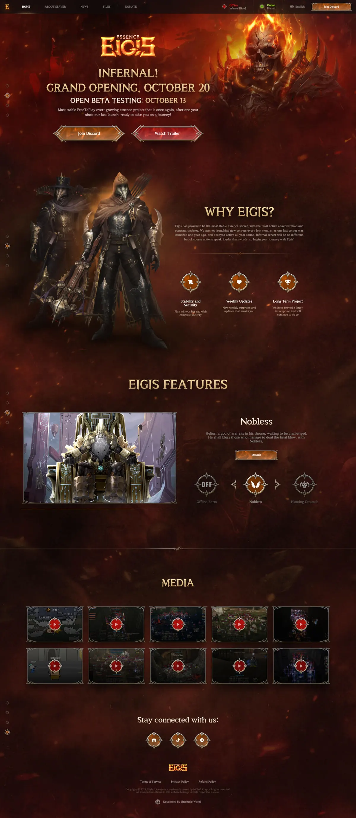 Website development for Lineage 2 game project · 50 — Сайты